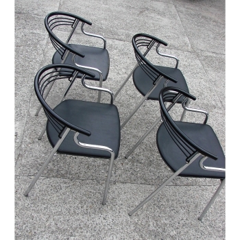 Skórzane siedzisko krzesła włoskiego – zbliżenie